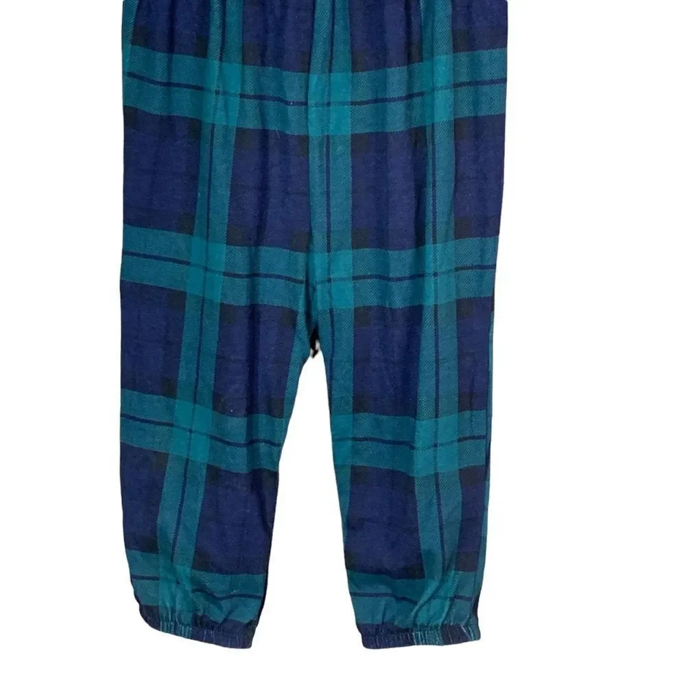 Old Navy toddler girl green/blue plaid jumpsuit‎